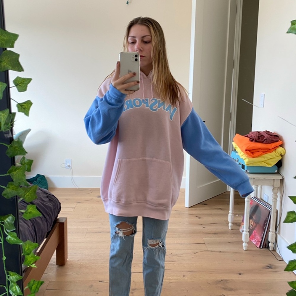 Upcycled jansport hoodie